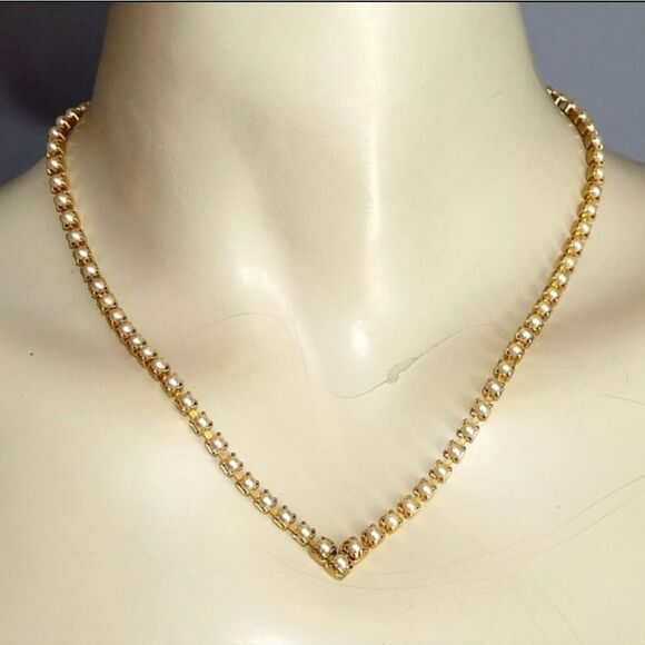 ELEGANT VINTAGE FX PEARL JEWELRY SIGNED NAPIER NECKLACE EARRINGS PIN BROOCH LOT - Picture 6 of 16